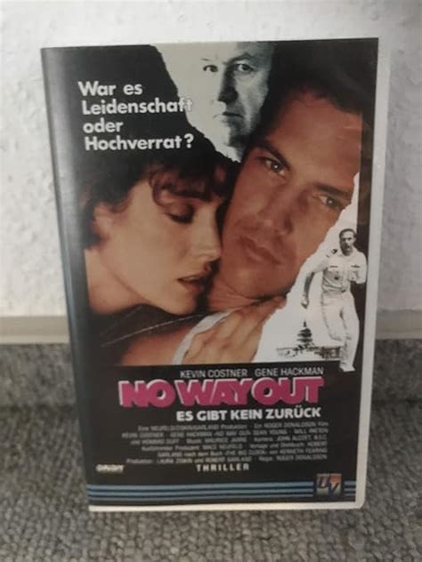 No Way Out Es Gibt Kein Zur Ck Vhs Kevin Costner Gene Hackman