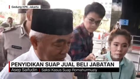 Kiai Asep Saifuddin Chalim Penuhi Panggilan Kpk Youtube