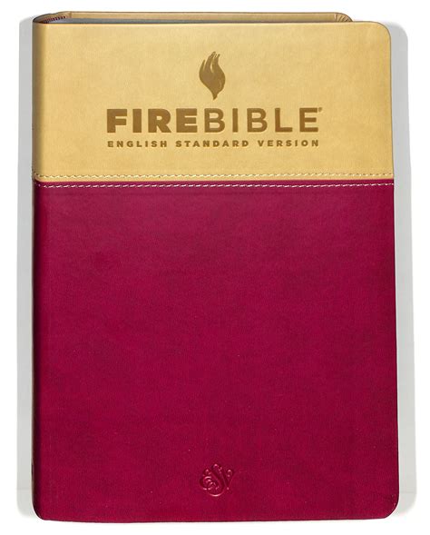 Esv Fire Study Bible Flexisoft Tanberry Koorong