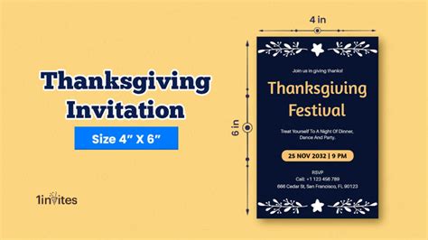 Free Editable Thanksgiving Invitation Templates