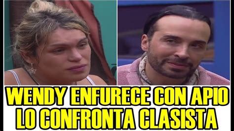 WENDY ENFURECE CON APIO Y LO CONFRONTA LA CASA DE LOS FAMOSOS MEXICO