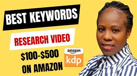 Best Keywords Research Method For Amazon KDP How To Sell Ebooks On