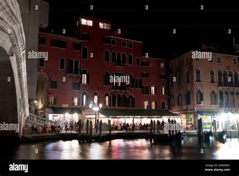 Grand Canal at night Stock Photo - Alamy