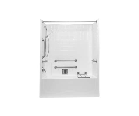 MP8042LSDX 60 X 42 AcrylX One Piece Alcove Left Hand Drain Tub Shower