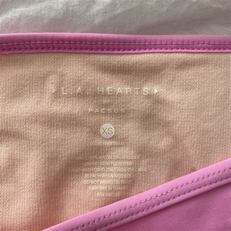 La Hearts By Pacsun Women S Pink Bikini And Tankini Tops Depop