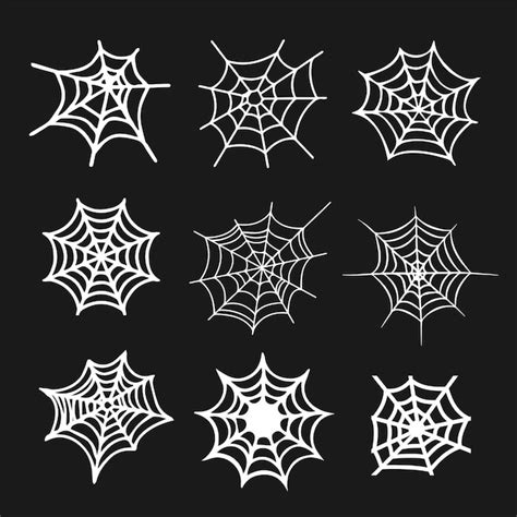 Premium Vector Spider Web Elements Set For Design Spider Web Icon Set