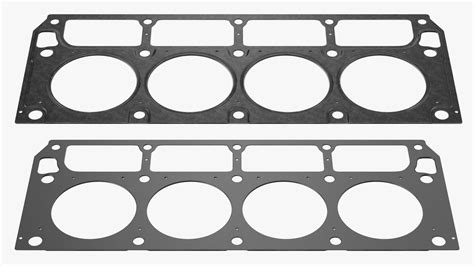 Gm Cylinder Head Gasket Steel D Model Turbosquid