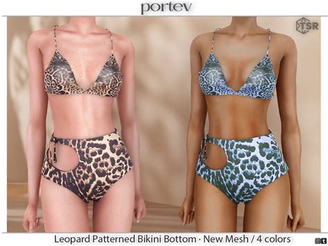 The Sims Resource Leopard Patterned Bikini Bottom