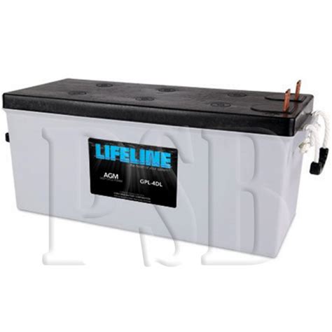 Gpl 4dl Lifeline Oem 12 Volt 210ah 4d Sealed Agm Deep Cycle Marine