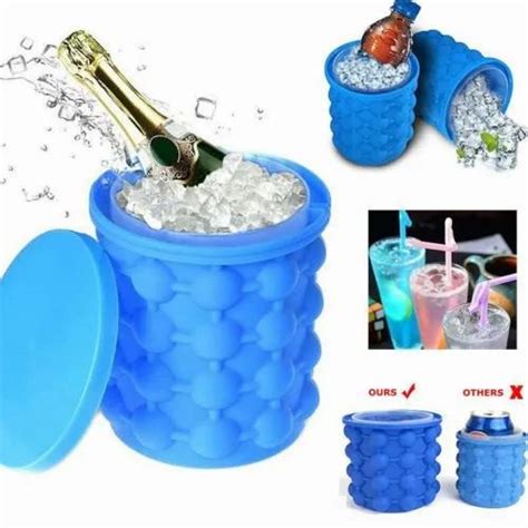 Revolutionary Ice Cube Maker Bucket Silicone Tray For Home Bar And