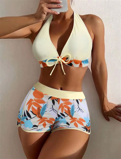 Women S New Split Bikini Bikini High Waisted Swimwear Alibaba