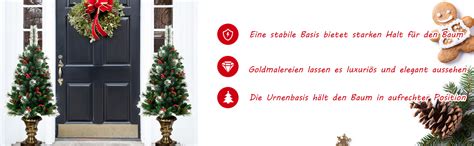 Costway K Nstlicher Weihnachtsbaum Mit Kiefernzapfen Roten Beeren