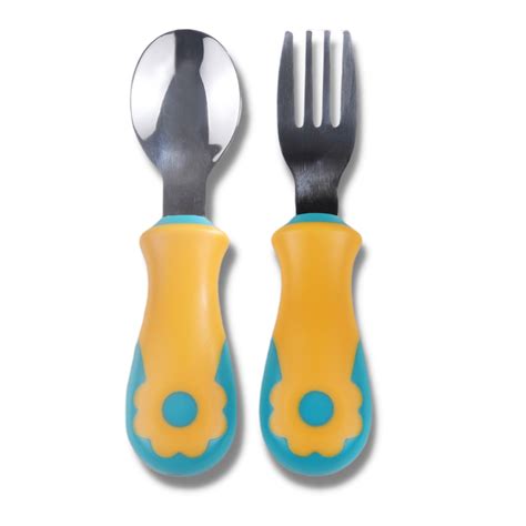 Ложка и вилка Honest Shop набор бирюзовый купить по цене 339 ₽ в ...