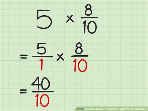 3 Ways To Multiply Fractions With Whole Numbers Wikihow