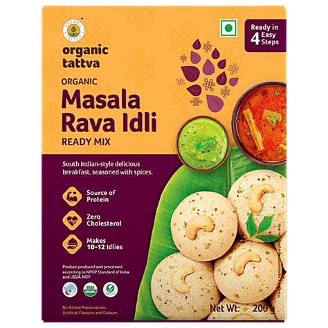 Buy Organic Tattva Organic Masala Rava Idli Ready Mix Online At Best