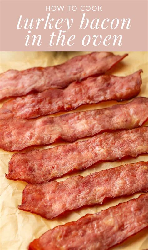 how long to cook turkey bacon in oven