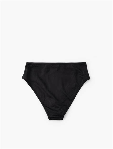 Siyah Kad N Y Ksek Bel Bikini Alt Sak Mm Koton