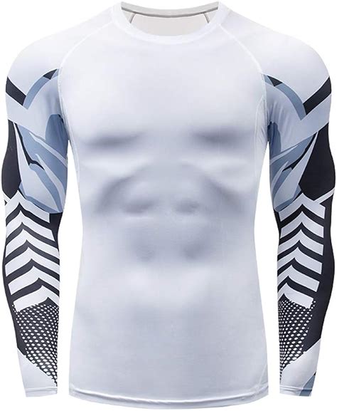 Maglia Intima A Maniche Lunghe Uomo Maglia Compression Palestra