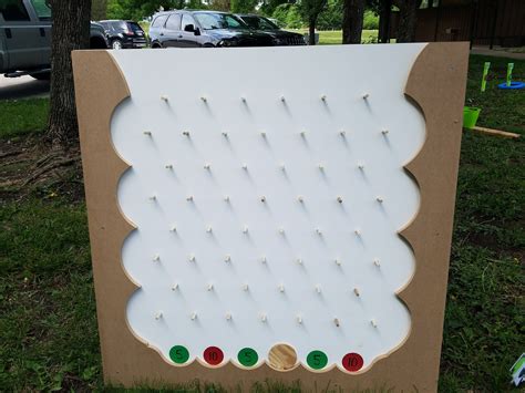 Cardboard Diy Plinko Plinko Board Cardboard Kids Birthday Party