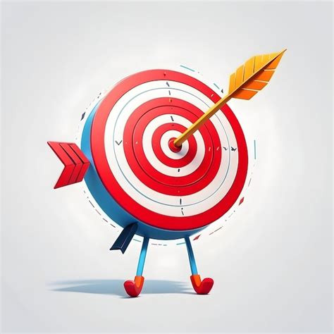 Premium Photo Bullseye Icon Target Goal Success Aim Direct Hit