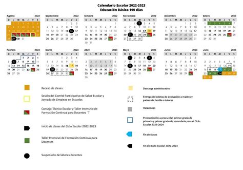 Sep Publica Calendario Escolar 2022 2023 Modificado ¡conócelo Aquí