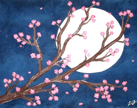 Cherry Blossom Acrylic Painting by LukasThorne on DeviantArt