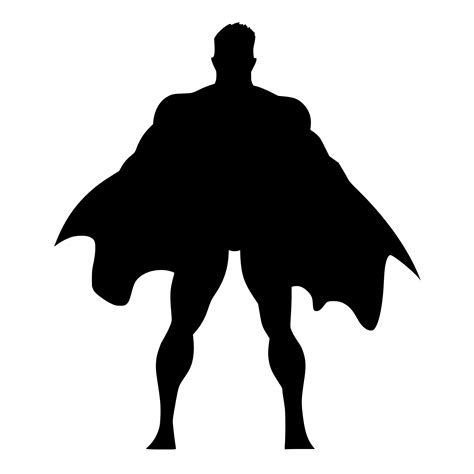 Caped Superhero Svg Image Perfect For Cricut Silhouette Laser Machines