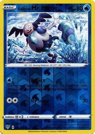 Galarian Mr Mime Common Reverse Holo Playset