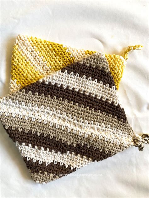 Double Thick Crochet Potholder Pattern Crochet Hot Pad Etsy