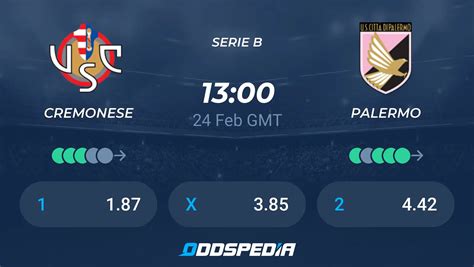 Cremonese Vs Palermo Predictions Odds Live Score Stats