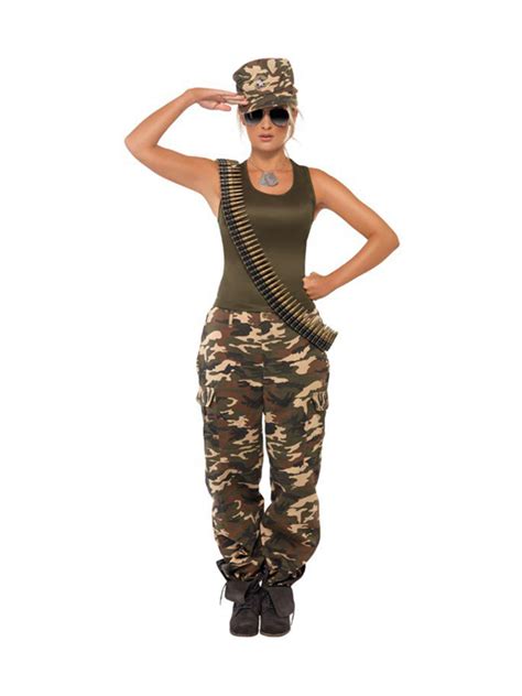 Ladies Sexy Army Military Soldier Uniform Fancy Dress War Costumes Uk Sizes 4 22 Ebay