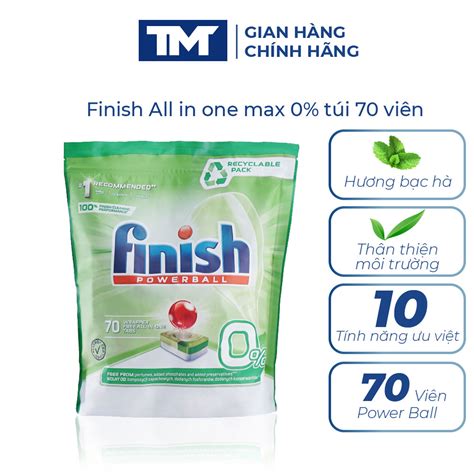 Viên rửa chén bát Finish Eco Powerball 0 70 viên Finish EU Finish