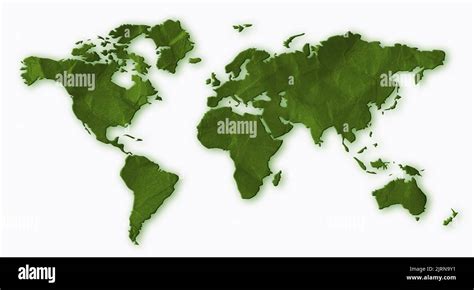 Mapa mundial sobre fondo blanco Fotografía de stock Alamy