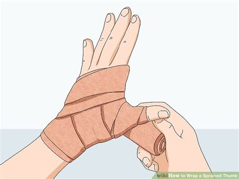 How To Wrap A Sprained Thumb With Pictures Wikihow