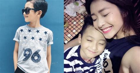 Cận cảnh vẻ xinh trai dễ thương như hot boy của em trai Khả Ngân