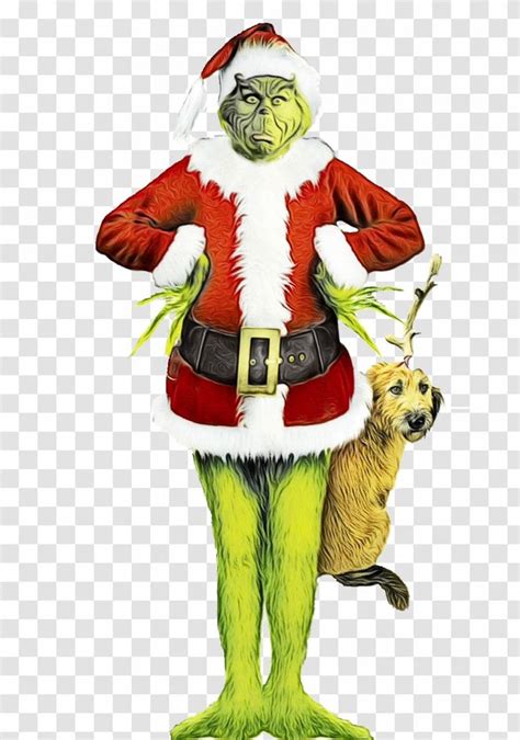 The Grinch Cartoon - Christmas Day - Art Santa Claus Transparent PNG ...