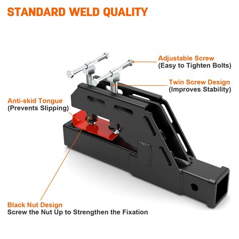 Snapklik New Upgraded Tractor Clamp On Trailer Hitch Clamp