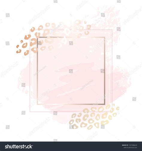 Golden Pink Blank Nude Art Frames Stock Vector Royalty Free 1337388635 Shutterstock