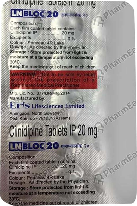 Lnbloc 20 MG Tablet 15 Uses Side Effects Price Dosage PharmEasy