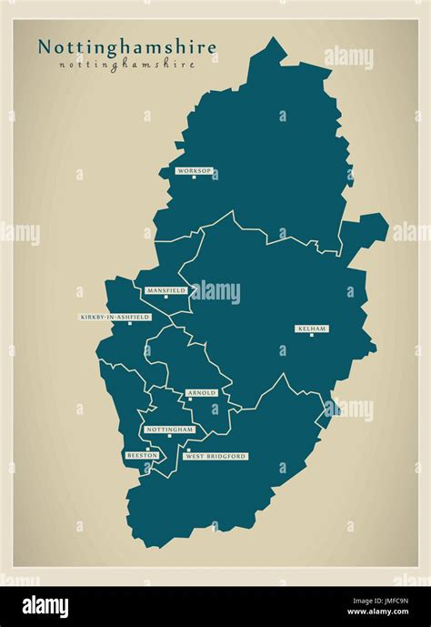 Nottinghamshire Councils Map