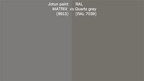 Jotun Paint Matrix Vs Ral Quartz Grey Ral Side By Side