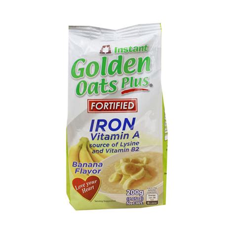 Golden Oats Plus Fortified Vitamin A With Iron 200g Shop Gaisano