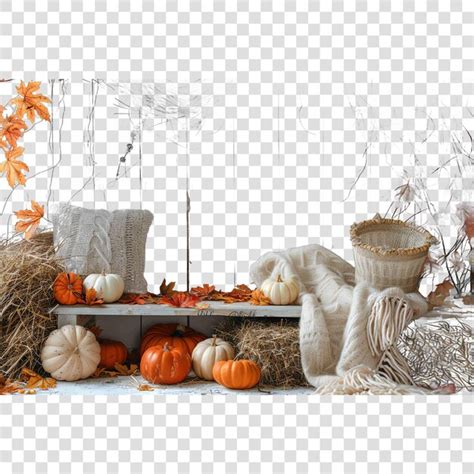 Hayride Fall Autumn Illustrationon Transparent Background Premium Ai