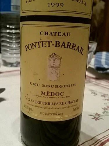 Ch Teau Pontet Barrail M Doc Vivino Us