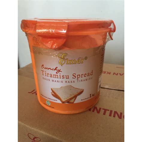 Jual Elmer Crunchy Tiramisu Spread Kg Saus Manis Rasa Tiramisu