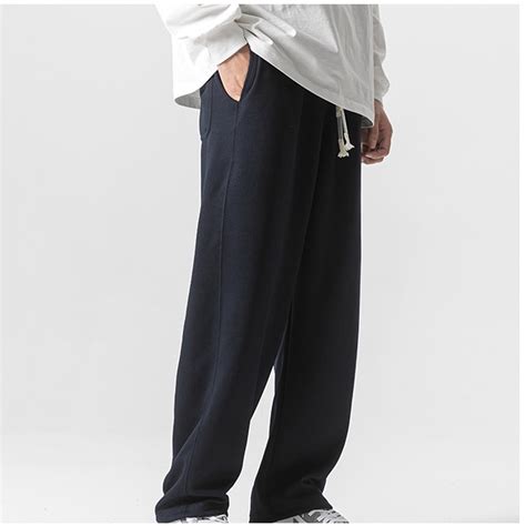 Sweatpants For Men Casual Drawstring Elastic Waist Straight Leg Jogger Pants Heavywight Solid