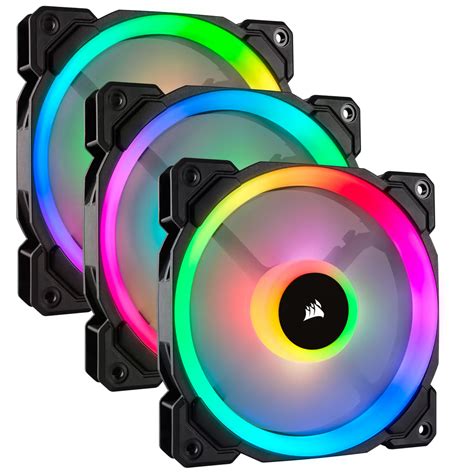 Corsair Ll Rgb Mm Dual Light Loop Rgb Led Pwm Fan Triple Fan