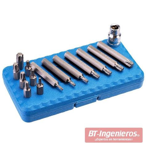 Juego De Puntas Torx De Acero Cr V 15 Piezas