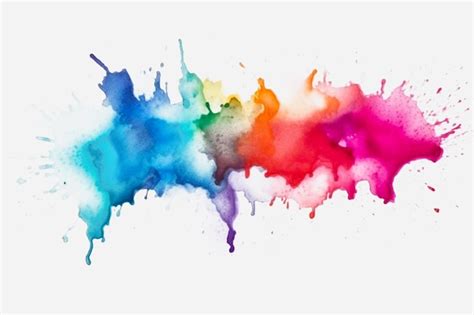 Premium Photo Abstract Watercolor On White Background