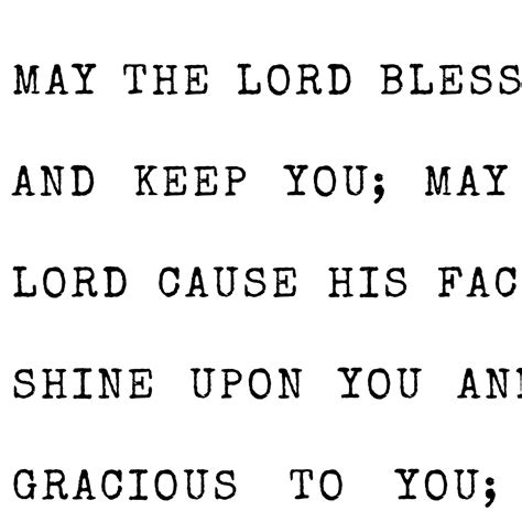 Numbers 624 26 May The Lord Bless You And Keep You Christian Etsy